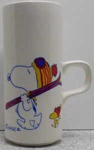 Vintage Peanuts Snoopy "To the Bunny Slope" Coffee Mug Nice Condition - Picture 1 of 10