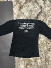 Pizza Ranch Work T-Shirt Shirt Unisex Medium Black Long Sleeve Updated branding