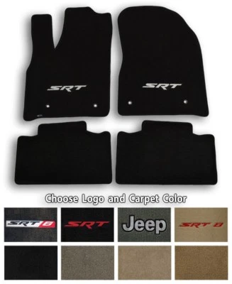 Jeep Grand Cherokee Ultimats Carpet 4pc Floor Mat Set - Choose Color & Logo - Image 1 of 4