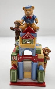 Villeroy & Boch Christmas Toys Teddy Bear Tea Light Candle Holder with Box - Picture 1 of 16
