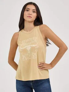 Wrangler Ladies Croissant Graphic Goddess Tank-112361908 - Picture 1 of 6