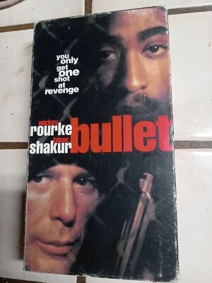 Bullet starring Mickey Rourke and Tupac Shakur (VHS, 1997) Foto 1 de 3