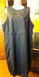 Women's Jennifer Lopez Faux Suede Lace Up Dress Size 22W Free Shipping - Picture 1 of 4