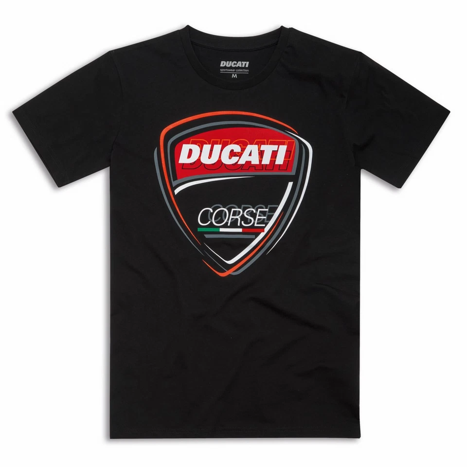 Camiseta Ducati Corse Sketch DC 2.0 Manga Corta Negra ¡NUEVA!! Foto 1 de 1