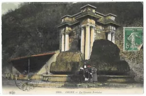 DIGNE 04 La Grande Fontaine CPA animée écrite à Melle Volpelive de Cette en 1916 - Picture 1 of 2