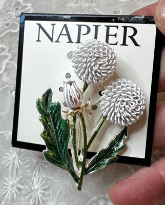 Broche Pin Napier Cardo Esmaltado Nuevo Nunca Usado Aprox 2"D Foto 1 de 4