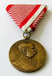 Österreich Reich Franz Joseph I. Jubiläumsmedaille für die Wehrmacht 1898 - Bild 1 von 5