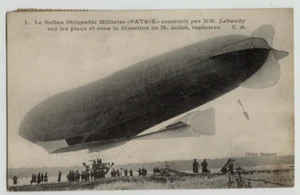 PRIMERA AVIACIÓN - Aerostato Militar Francés PATRIE - Postal De Colección - Imagen 1 de 2