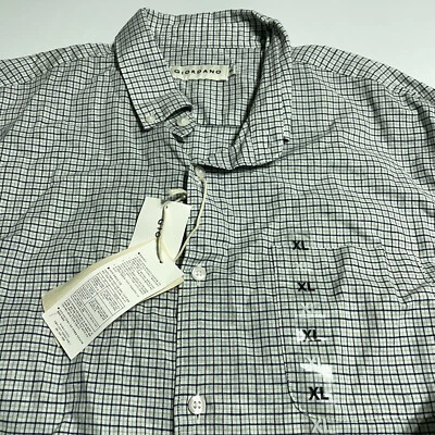 Novo com etiquetas Giordano masculino XL linho stretch LS botão xadrez para baixo - Imagem 1 de 4