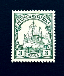 Niemiecki znaczek Afryki Wschodniej - 1901 SMS Hohenzollern Definitive # 12 w idealnym stanie OG LH