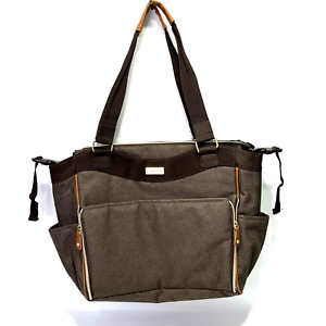 Diaper Bag w/Bottle Storage, Carters Tote Style, Brown/Tan. FAST SHIPPING