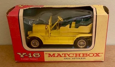 Matchbox Yesteryears Y-16 1904 Spiker Yellow & Pink Box, Boxed - Image 1 of 3