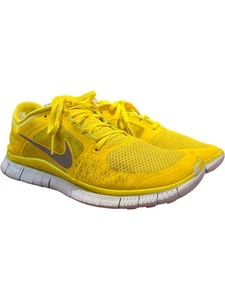 Scarpe da ginnastica Nike Free Run 5.0 Uomo Taglia 11 Giallo Mesh Traspirante Athletic - Foto 1 di 8