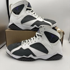 Air Jordan 7 VII Flint 2021 talla 9,5 CU9307-100 blanco gris retro - Imagen 1 de 8