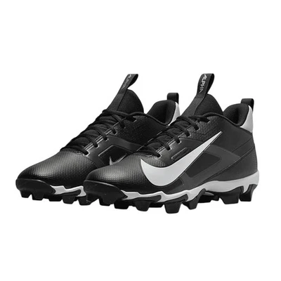 Nike Kids Alpha Menace 4 Shark Football Cleats 4 Wide Black Grey White NWOB - Image 1 of 4