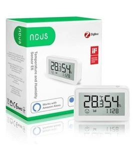 TUYA ZigBee Smart Humidity & Temperature Sensor, WiFi Wireless NOUS E6 - Picture 1 of 4