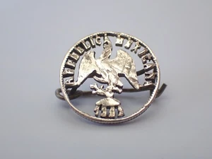 Broche/pin recortado para monedas de plata mexicana de 1902 - Imagen 1 de 3