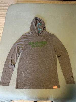 Legend Of Zelda Camisa Sudadera con Capucha Nintendo Redmond Letras Japonesas Gris Pequeña Foto 1 de 4