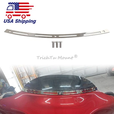 Carenado de parabrisas cromado Batwing apto para Harley Street Electra Glide 96-13 Foto 1 de 4