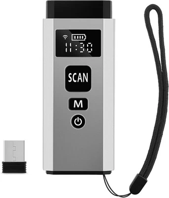 Bluetooth Barcode Scanner Portable Wireless 1D 2D Barcode Reader 3 in 1 USB - Image 1 of 4