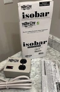 Tripp Lite Isobar 2 Outlet Metal Surge Protector 6ft Cord 1410J ISOBAR2-6 - Picture 1 of 6