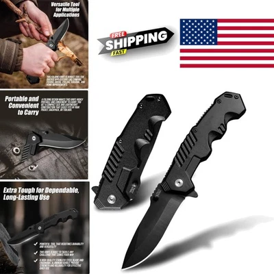 Versatile Folding Knife with Clip Point Blade for Hiking and Fishing Activities - Image 1 of 4