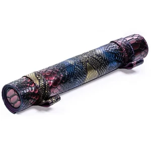 Rainbow Dragon Scale Look DnD Dice Storage and Rolling Mat - Picture 1 of 5