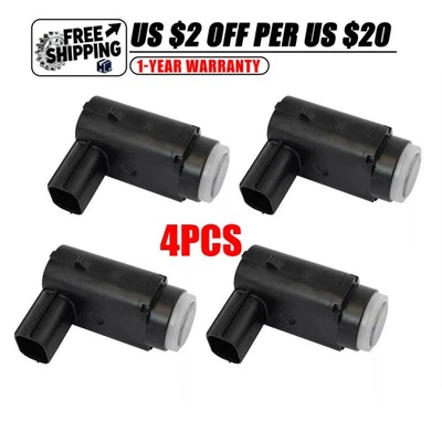 Sensores de asistencia de estacionamiento delanteros traseros 4 piezas para Buick Cadillac Chevrolet Foto 1 de 4