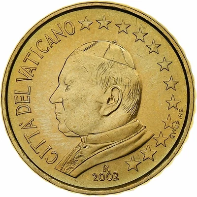 [#1284576] Vatican, Jean-Paul II, 10 Centimes, 2002, Rome, Nordic gold, MS, KM:3 - Image 1 of 2
