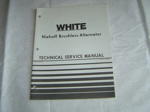 Weiße Niehoff Brushless Lichtmaschine Technisches Service Handbuch - Bild 1 von 1