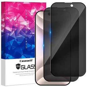 Pour iPhone 16E 16 15 14 Plus 13 Pro Max Protection d'écran en Verre Trempé Confidentialité - Photo 1 sur 19