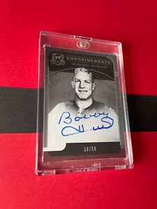 2011-12 UPPER DECK ENSHRINEMENTS THE CUP AUTOGRAPH #CE-HU BOBBY HULL 18/50