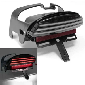 Rear Tri Bar Tail Brake Light Smoke For Harley For Dyna Fat Bob FXDF  2008-2013 - Picture 1 of 6