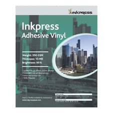 Inkpress AV851120 Specialty Media Adhesive Vinyl 13 Mil 8.5in. X 11in. 20 Sheets