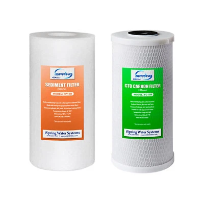 iSpring F2WGB21B Whole House 4.5"x10" Water Filtration Replacement Pack Set - Image 1 of 3