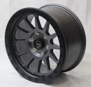 AMAROK 18"x9J TUFF wheels Gunmetal / Satin Black +25 offset set of 4 RUFFROADS - Picture 1 of 1