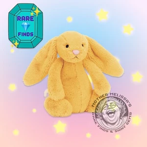 Jellycat Small BASHFUL SUNSHINE BUNNY ✨ CUTE Soft Baby Plush Toy Yellow NWT WOW! - Picture 1 of 3