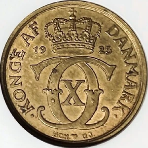 DENMARK. 1925, 1/2 Krone - NGC AU58 - Christian X - Picture 1 of 6
