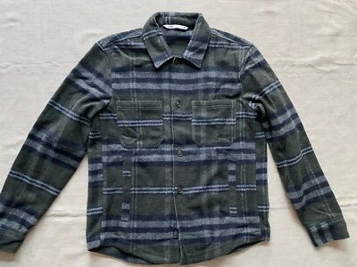 ❤️‍🔥Zara Men’s Check OVERSHIRT Green Khaki Size M Slim WOOL Blend Stunning NEW - Image 1 of 4