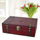 Vintage Jewelry Box Wooden Treasure Box Jewellery Storage Box Case Organizer