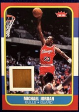 Michael Jordan Fleer 2007 Box Set Game Used Floor Card