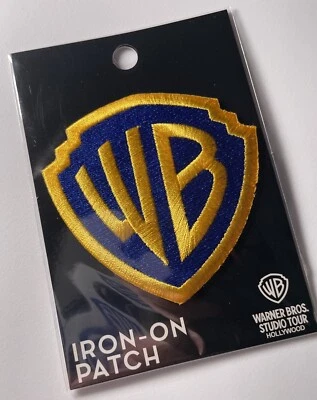 WB Warner Brothers Logo Iron On Patch New - Image 1 of 2