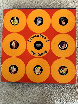 1970, 8 пластинок Disney на итальянском языке: Зорро, Пиноккио, Белоснежка, Золушка, Алиса - Изображение 1 из 4