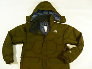 MENS OLIVE THE NORTH FACE 600 GOOSE DOWN SKI WINTER PUFFER HOODED JACKET SIZE: L - Picture 1 of 12