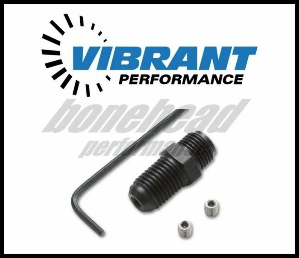 Vibrant 10287 Oil Restrictor Fitting -4AN x 7/16-24", 2 additional Brass Jets - Image 1 of 1