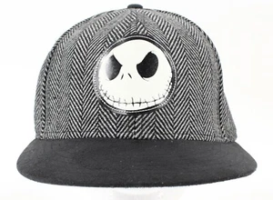 Disney The Nightmare Before Christmas Black Multi Polysuede Wool Patch Cap - Picture 1 of 6