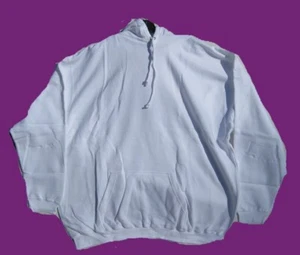 AT COST KLEINES PAKET 5 Größe 3X WEISS (leer/nicht gefärbt) HOODY Kapuzenpullover XXXL - Bild 1 von 1