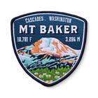 Mt. Baker Washington Cascades Embroidered Iron-on Patch