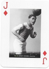 SAMPDORIA & AUSTRIA - Ernst Ocwirk 1990's Playing Card