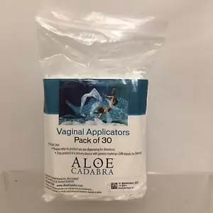 Aplicadores vaginales extra desechables (paquete de 30) envueltos individualmente ALOE CADABRA - Imagen 1 de 6